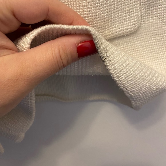 RODEBJER navy and white button up cardigan sweater - Picture 9 of 10